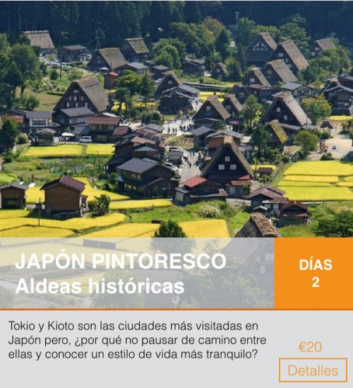 Itinerario titulado: Japón pintoresco, aldeas históricas